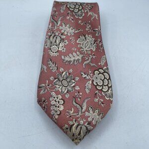 Oscar de la Renta Couture Silk Tie - Vintage Floral Elegance